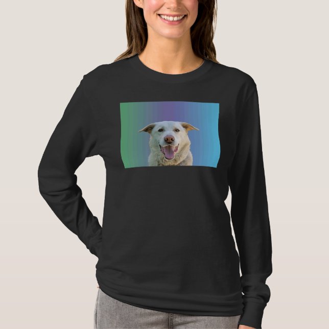 Labrador Retriever Dog  Face T-Shirt (Front)