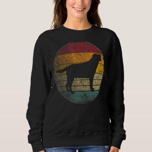 Labrador Retriever Dog Gif Retro Style Vintage 80s Sweatshirt