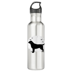 Labrador Retriever Dog � Halloween Moon Silhouette 710 Ml Water Bottle