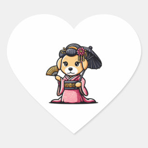 Labrador Retriever Dog Kimono   Heart Sticker