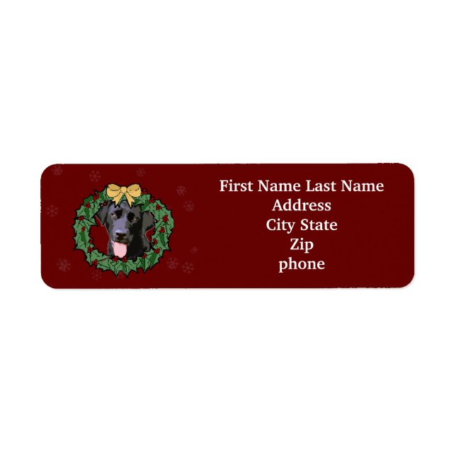 Labrador Retriever Dog : Lab Dog pour Noël (Devant)