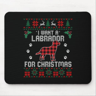 Labrador Retriever Dog Lover Gifts Ugly Christmas  Mouse Pad