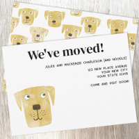 Labrador Retriever Dog Nouveau Faire-part d'adress