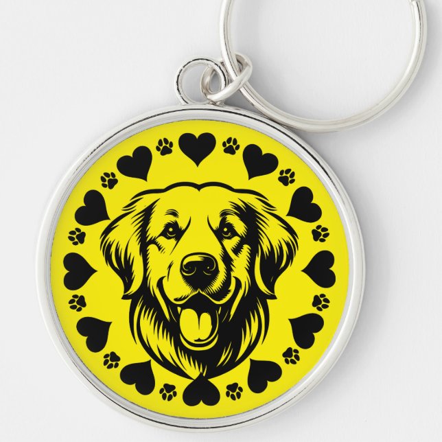 Labrador Retriever Dog Owner Keychain (Front)