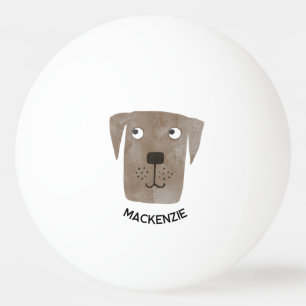 Labrador Retriever Dog Personalized Ping Pong Ball
