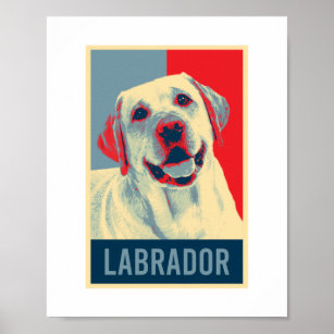 Labrador Retriever Dog Portrait Pop Art Poster