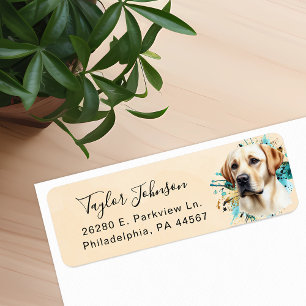 Labrador Retriever Dog Return Address Label