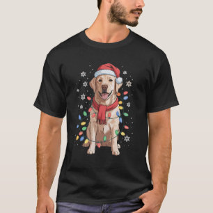 Labrador Retriever Dog Santa Clause Hat Xmas Xmas T-Shirt