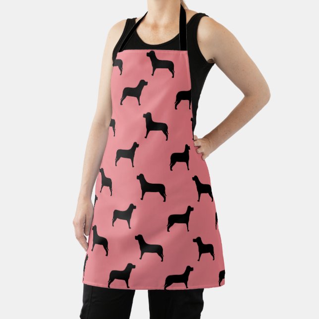 Labrador Retriever Dog Silhouette Pattern Apron (Insitu)