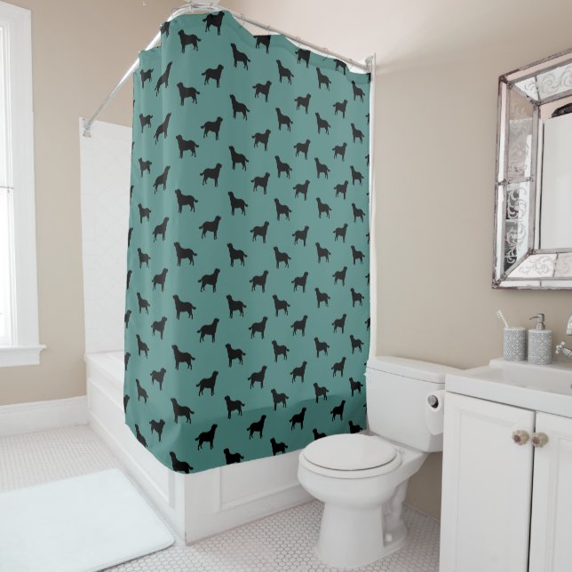 Labrador Retriever Dog Silhouettes Pattern (In Situ)