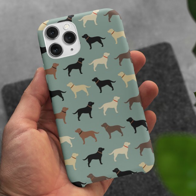 Labrador Retriever Dog Silhouettes Pattern Labs Case-Mate iPhone Case (Creator Uploaded)