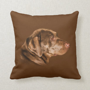 Labrador Retriever Dog, Throw Pillow, Customizable Pillow