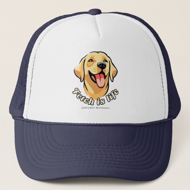 Labrador Retriever Dog Trucker Hat (Front)