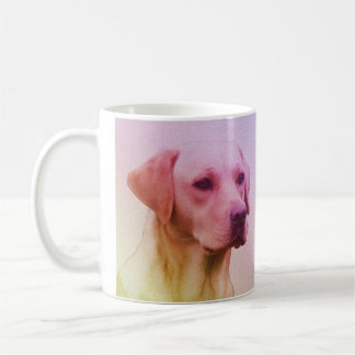 Labrador Retriever Dog Watercolor Portrait 01 Coffee Mug