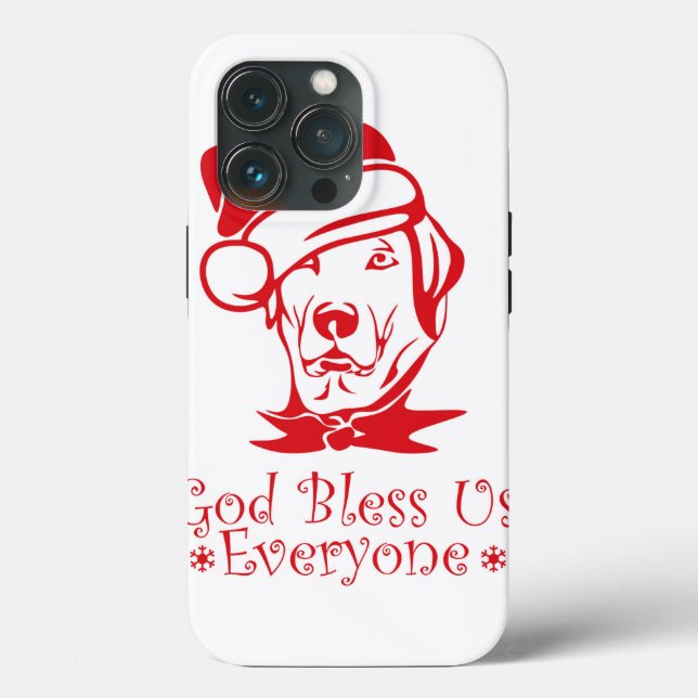 Labrador retriever dog wearing Santa Claus hat Case-Mate iPhone Case (Back)