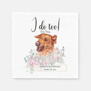 Labrador Retriever Dog Wedding Cocktail Napkins