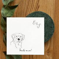 Labrador Retriever Dog Wedding Paper Napkin