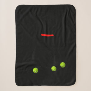 labrador retriever dog with yellow lab tennis ball sherpa blanket