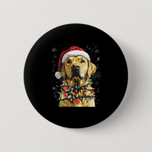 Labrador Retriever Dogs Tree Christmas Sweater Xma 2 Inch Round Button