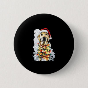 Labrador Retriever Dogs Tree Christmas Sweater Xma 2 Inch Round Button