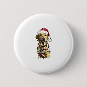 Labrador Retriever Dogs Tree Christmas Sweater Xma 2 Inch Round Button