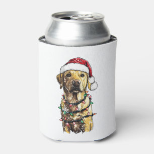 Labrador Retriever Dogs Tree Christmas Sweater Xma Can Cooler