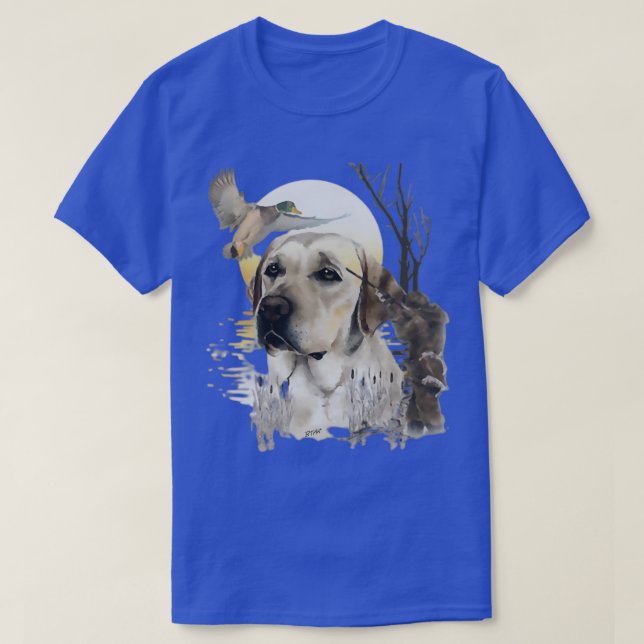 Labrador Retriever Duck hunting T-Shirt (Design Front)