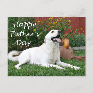 Labrador Retriever Father's Day postcard