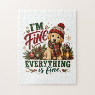 Labrador Retriever Fine Everything Is Fine Jigsaw Puzzle