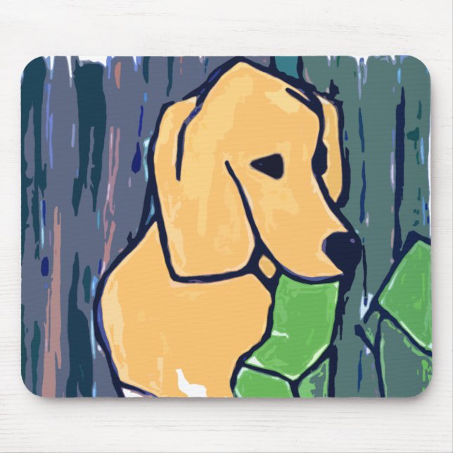 LABRADOR RETRIEVER  GARDEN SLIPPERS MOUSE PAD (Front)