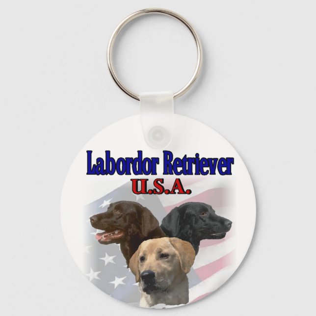 Labrador Retriever Gifts Keychain (Front)