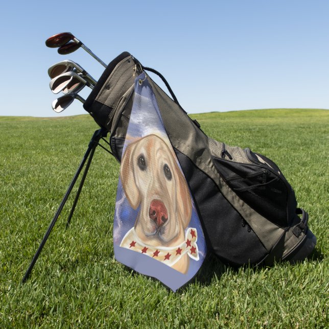 Labrador Retriever    Golf Towel (Green)