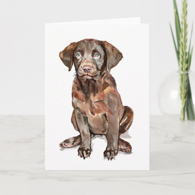 Labrador Retriever Greeting Card (Front)