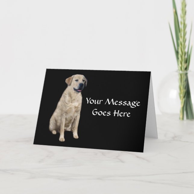 Labrador Retriever Greeting Card (Front)