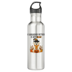 Labrador Retriever Halloween Dog  Funny Spooky Boo 710 Ml Water Bottle