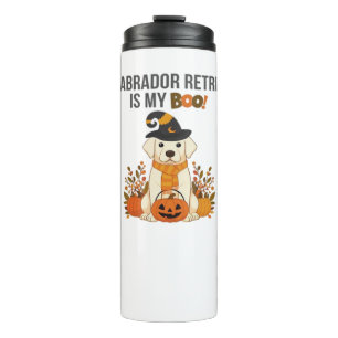 Labrador Retriever Halloween Dog  Funny Spooky Boo Thermal Tumbler