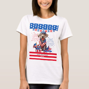 Labrador Retriever Happy 4Th Of July Independence T-Shirt