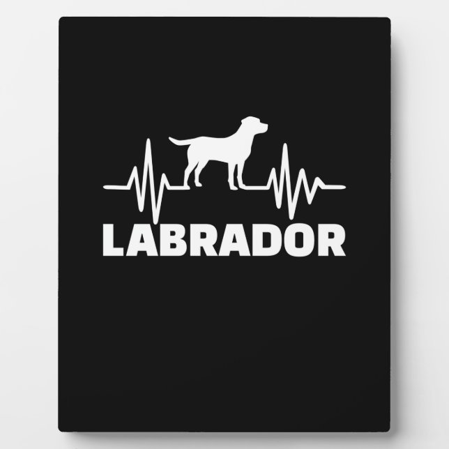 Labrador Retriever Heartbeat Plaque (Front)