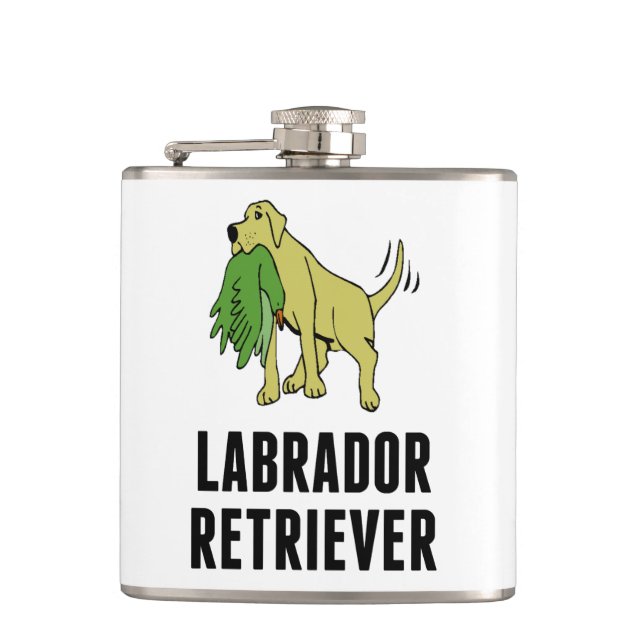 Labrador Retriever Hip Flask (Front)