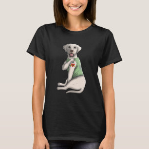 Labrador Retriever I Love Mom Tattoo Dog Mother's T-Shirt