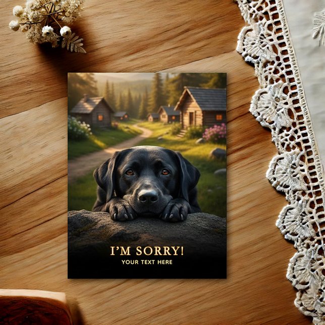 Labrador Retriever I'm Sorry  Postcard (Creator Uploaded)