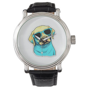 Labrador Retriever in Cool Sunglasses Classic T-Sh Watch
