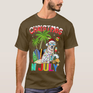 Labrador Retriever in Santa Hat Sunglasses Christm T-Shirt