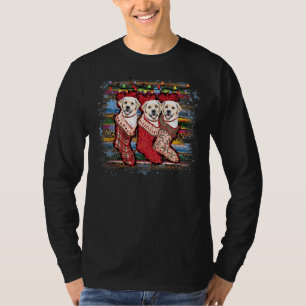 Labrador Retriever In Socks Dog T-Shirt