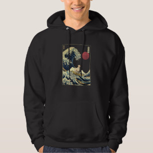 Labrador Retriever Japanese Kanagawa Wave Surf Do Hoodie