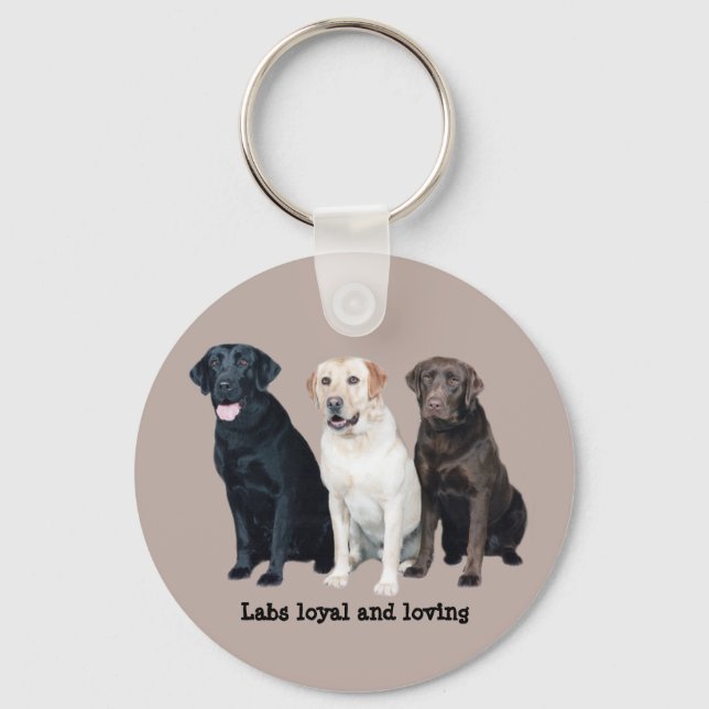 Labrador Retriever Keychain (Front)