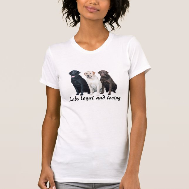 Labrador Retriever Ladies Shirt (Front)