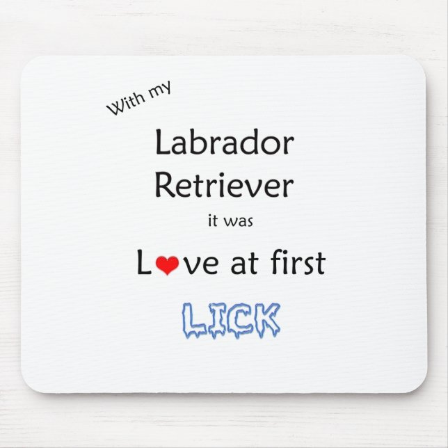 Labrador Retriever Lick Design Mouse Pad (Front)