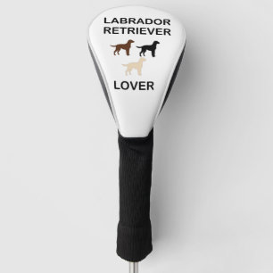 labrador retriever lover all colours silhouettes golf head cover