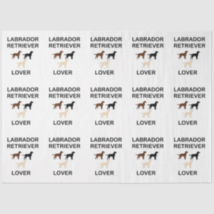 labrador retriever lover all colours silhouettes tissue paper